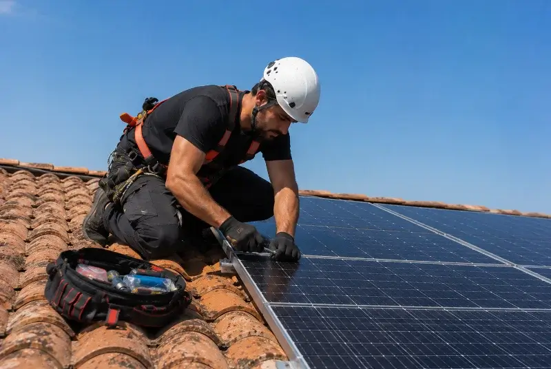 Maintenance et monitoring de panneaux solaires à Hérin